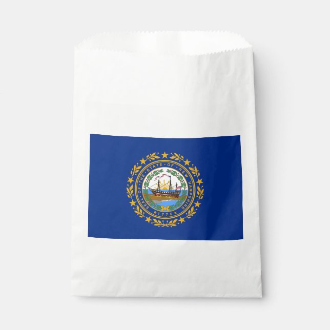 New Hampshire State Flag Favour Bags (Front)