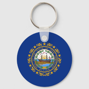 New Hampshire State Flag Key Ring