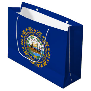 New Hampshire State Flag Large Gift Bag