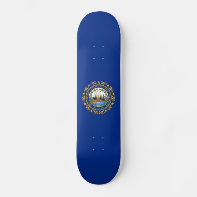 New Hampshire State Flag Skateboard (Front)