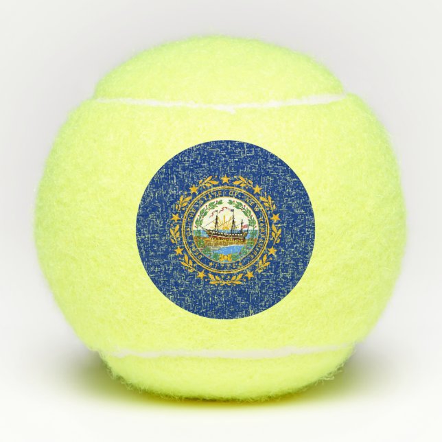 New Hampshire State Flag Tennis Balls (Front)