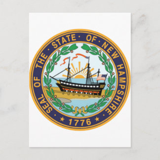 New Hampshire State Seal Postcard