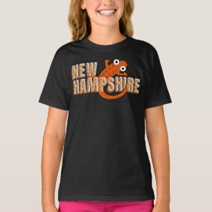 New Hampshire State Symbol Red Spotted Newt Dark T-Shirt