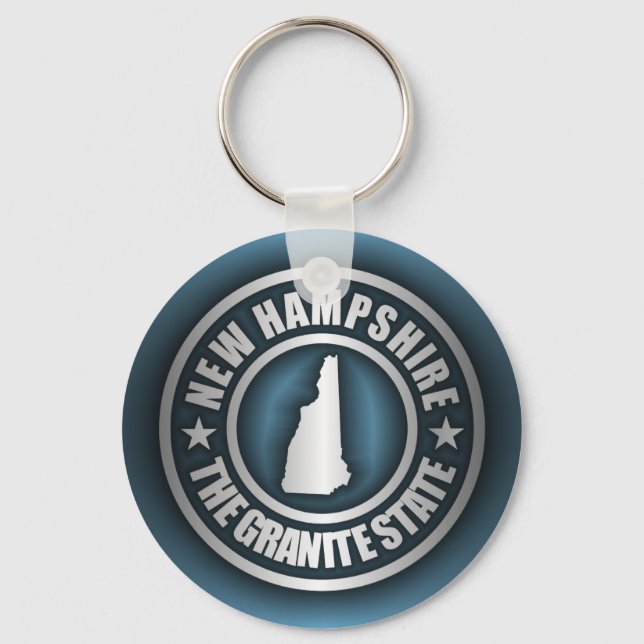 "New Hampshire Steel 2" Keychains (Front)
