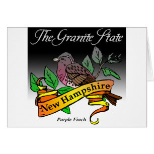 New Hampshire The Granite State w/ Bird