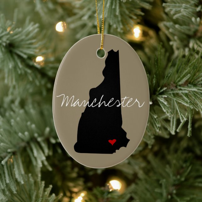 New Hampshire Town Ceramic Tree Decoration (Tree)