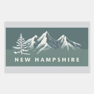 New Hampshire United States of America Rectangular Sticker