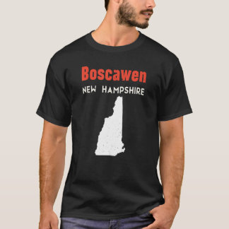 New Hampshire Usa State America Travel Boscawen T-Shirt