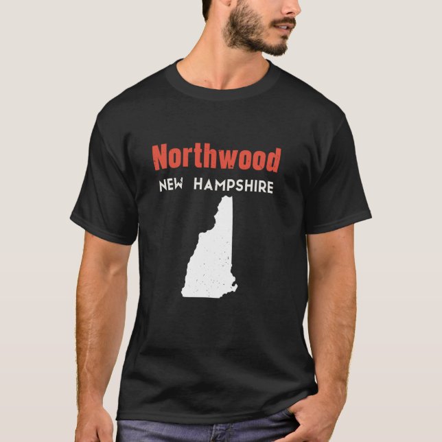 New Hampshire USA State America Travel Northwood  T-Shirt (Front)