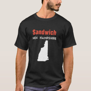 New Hampshire USA State America Travel Sandwich T-Shirt