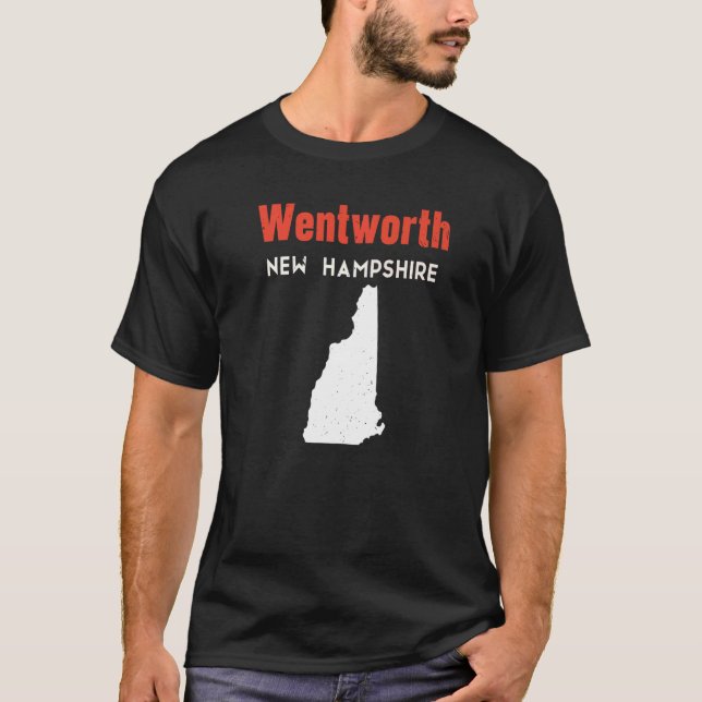 New Hampshire Usa State America Travel Wentworth   T-Shirt (Front)