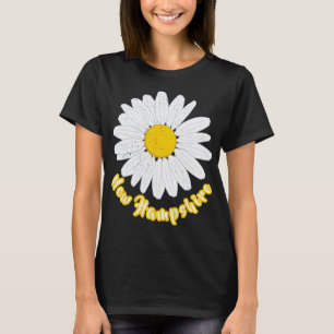 New Hampshire Vacation Flower Meadow Daisy Petals T-Shirt