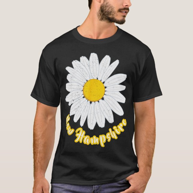 New Hampshire Vacation Flower Meadow Daisy Petals  T-Shirt (Front)