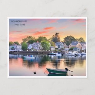 New Hampshire Vintage Travel america Postcard