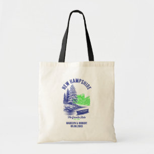 New Hampshire Wedding Welcome Bag, State Love Tote Bag