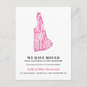 NEW HAMPSHIRE We've moved New address New Home  Postcard
