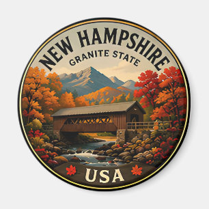 🟡 New Hampshire White Mountains Escape 🟡 Magnet