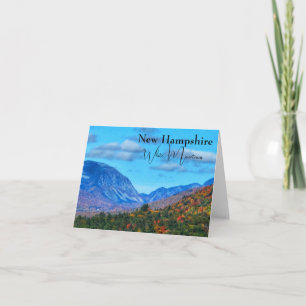 New Hampshire White Mountains fall colour  Card