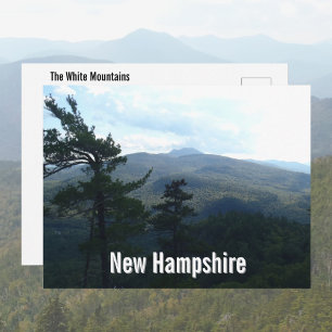 New Hampshire White Mountains Scenic View Postcard
