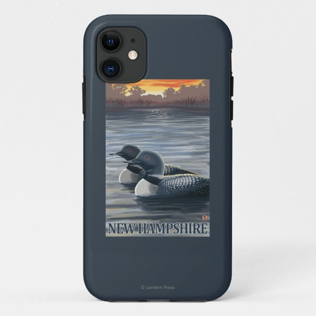 New HampshireCommon Loon Case-Mate iPhone Case (Back)