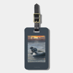 New HampshireCommon Loon Luggage Tag