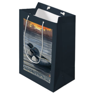 New HampshireCommon Loon Medium Gift Bag