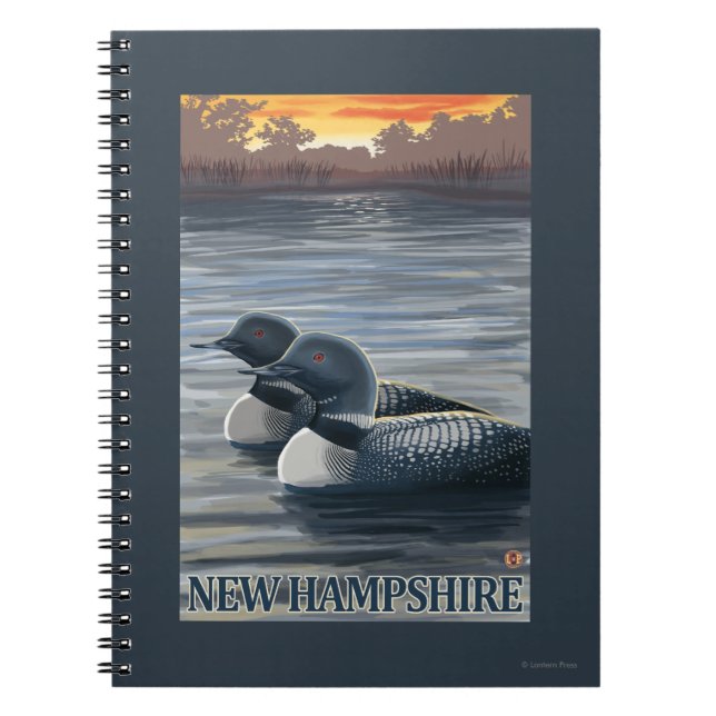New HampshireCommon Loon Notebook (Front)