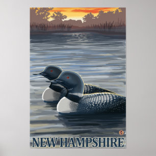 New HampshireCommon Loon Poster