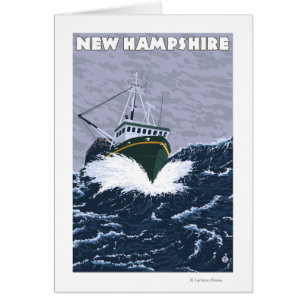 New HampshireCrab Fishing Boat Scene