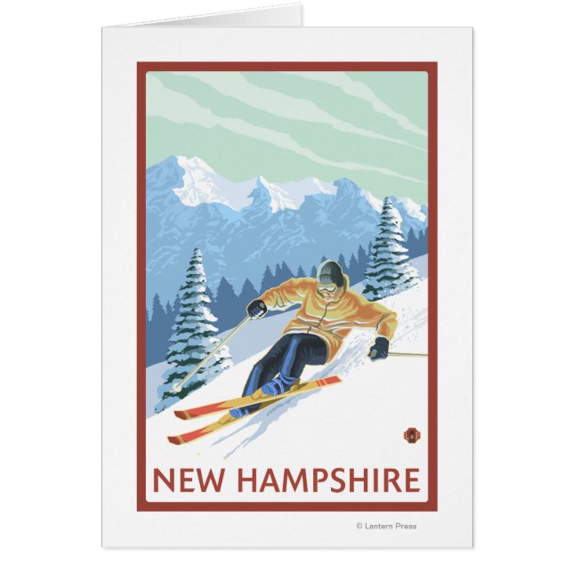 New HampshireDownhill Skier Scene (Front)