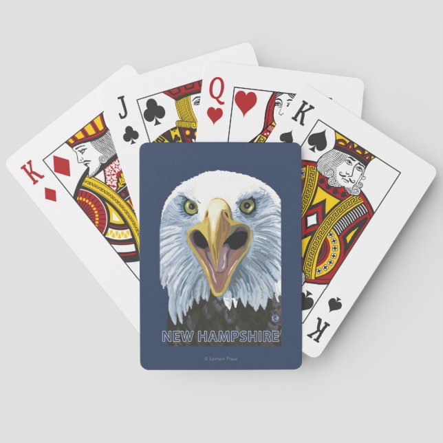 New HampshireEagle Up Close Playing Cards (Back)