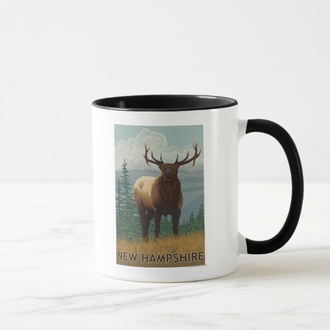 New HampshireElk Scene Mug (Right)
