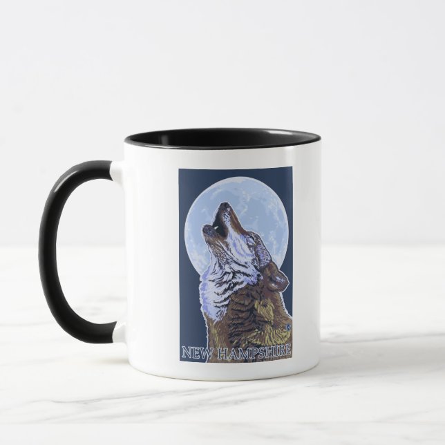New HampshireHowling Wolf Mug (Left)