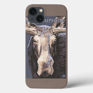 New HampshireMoose Up Close iPhone 13 Case