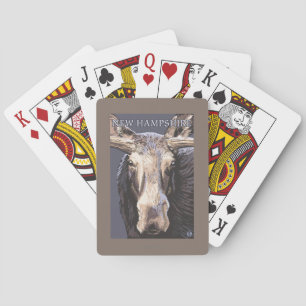 New HampshireMoose Up Close Playing Cards