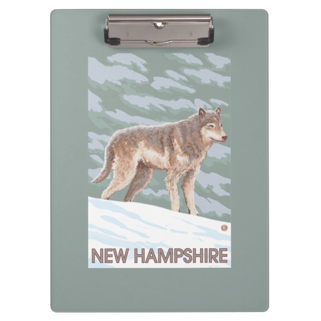 New HampshireWolf Scene Clipboard (Front)