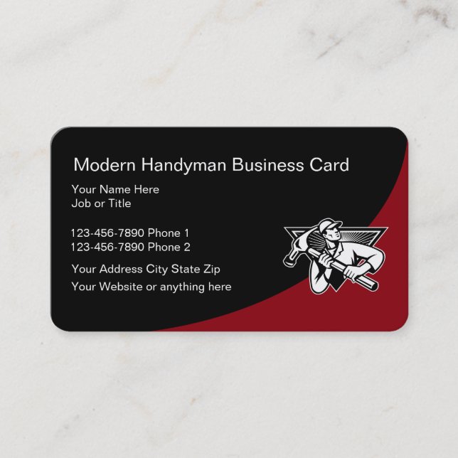 New Handyman Businesscards Business Card (Front)