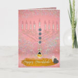 New Happy Hanukkah Pink Tones Menorah Cards<br><div class="desc">For this festival of miracles and lights send a card to your loved ones to let them know how much you care!</div>