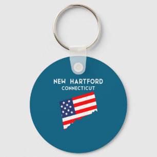 New Hartford Connecticut Usa State America Travel Key Ring