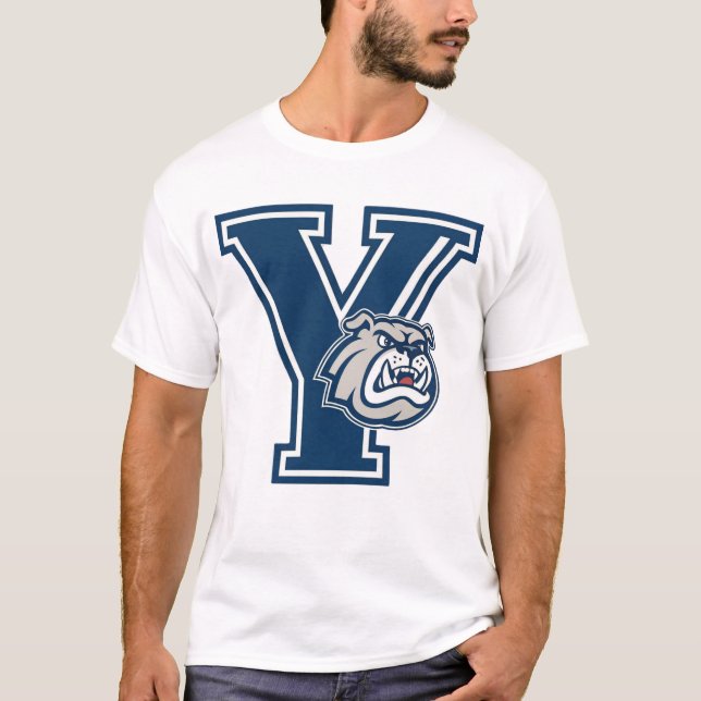 New Haven Bulldog Emblem – Classic College Style T-Shirt (Front)