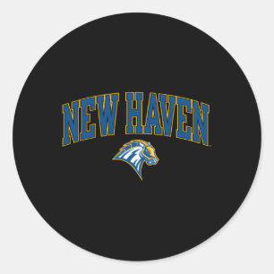 New Haven Chargers Arch Over Classic Round Sticker