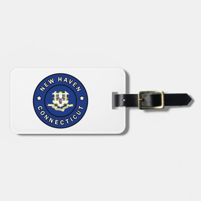 New Haven Connecticut Luggage Tag (Front Horizontal)