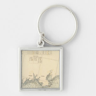 New Haven County Connecticut 2 Key Ring