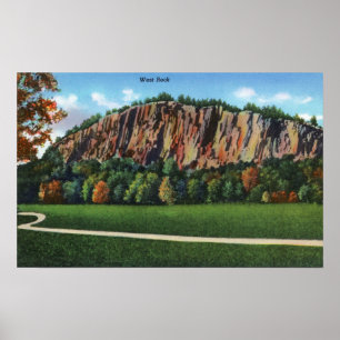 New Haven, CTView of West Rock Poster