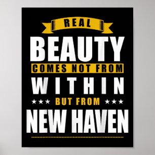 New Haven - Funny D City Gift Poster