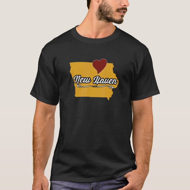 NEW HAVEN IOWA IA USA Cute Souvenir Merch US City  T-Shirt (Front)