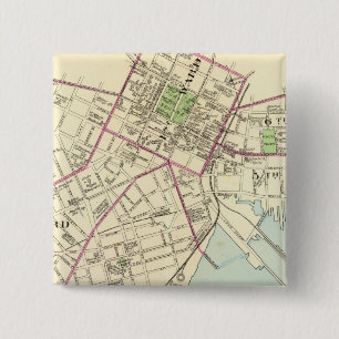 New Haven Map 15 Cm Square Badge