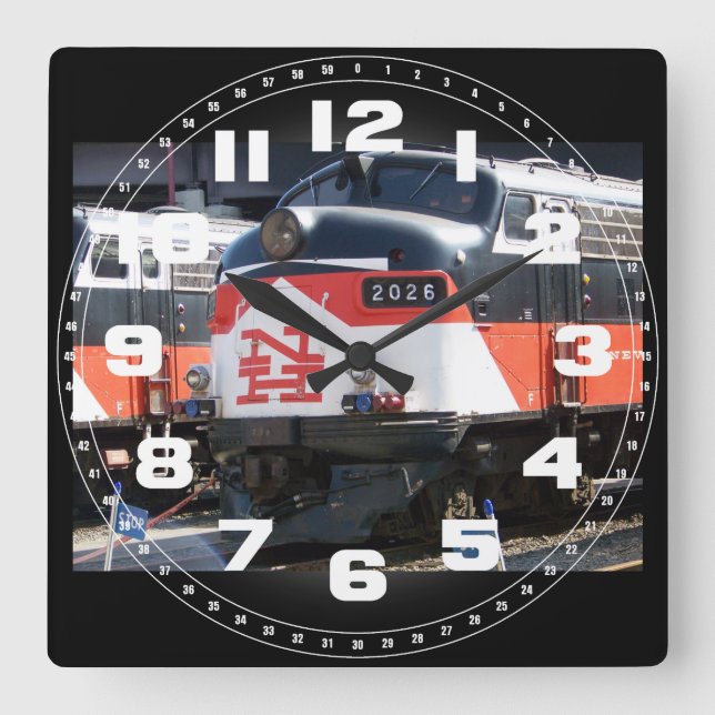 New Haven Railroad, C-DOT FL 9M 2026 Wall Clock (Front)