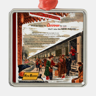 New Haven Railroad Christmas 1947 Ornament