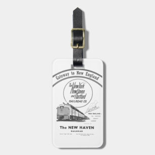New Haven Railroad-Gateway to New England 1950 Luggage Tag